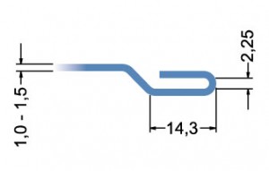 ролики для закрытого продольного фальца (1,0 -1,5 мм) на RAS 22.09 формующие ролики для профиля "закрытый лежачий фальц" на станок RAS 22.09